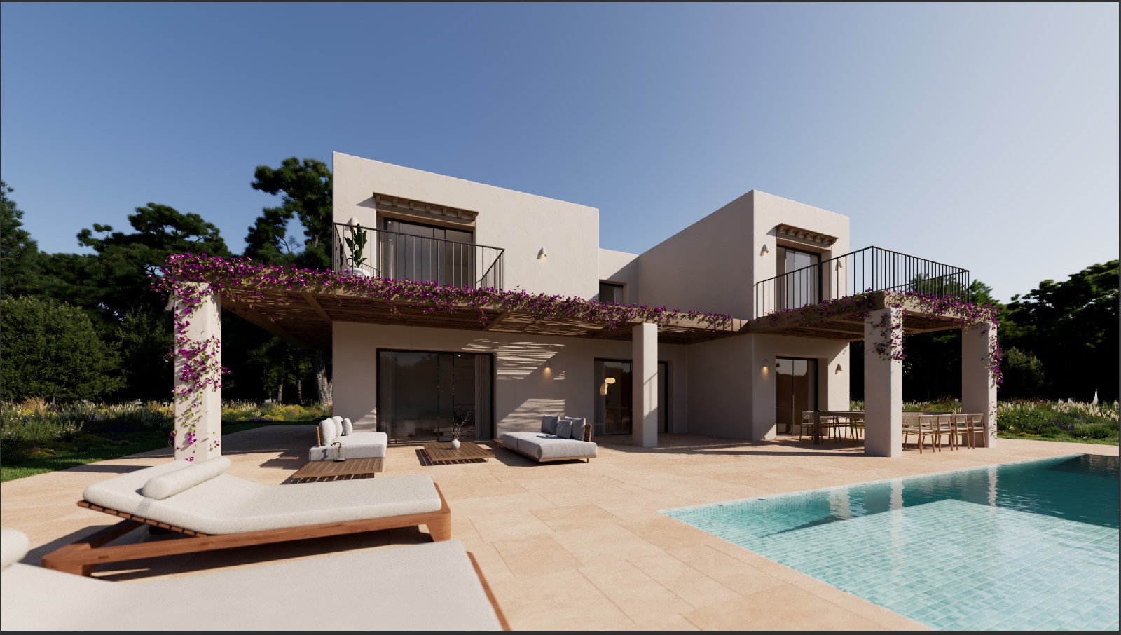 5506 - Ibiza style villa for sale in Jávea, Villa Cecilia