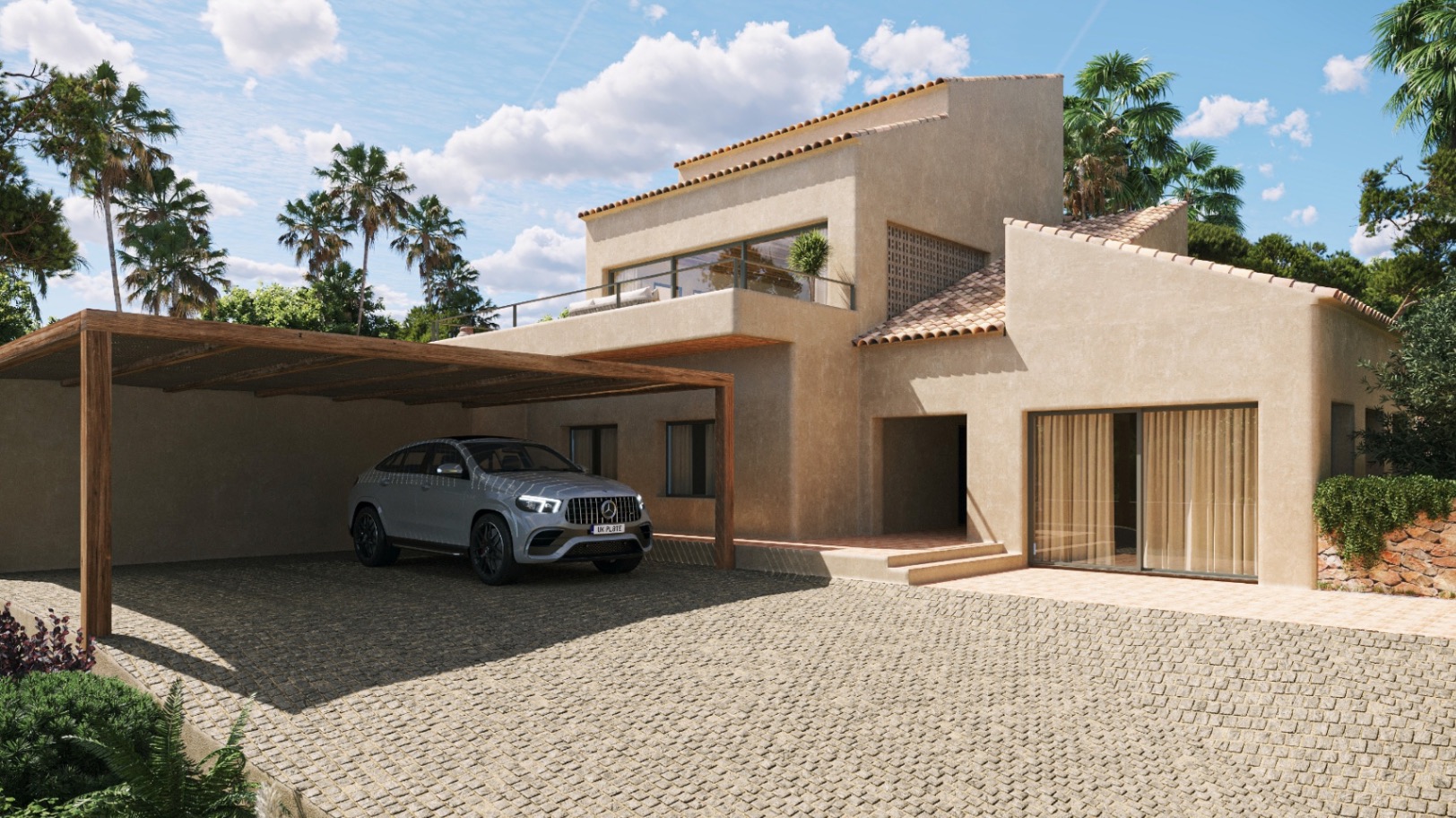 Villa in Ibiza style with views of the Montgó, Villa Macy