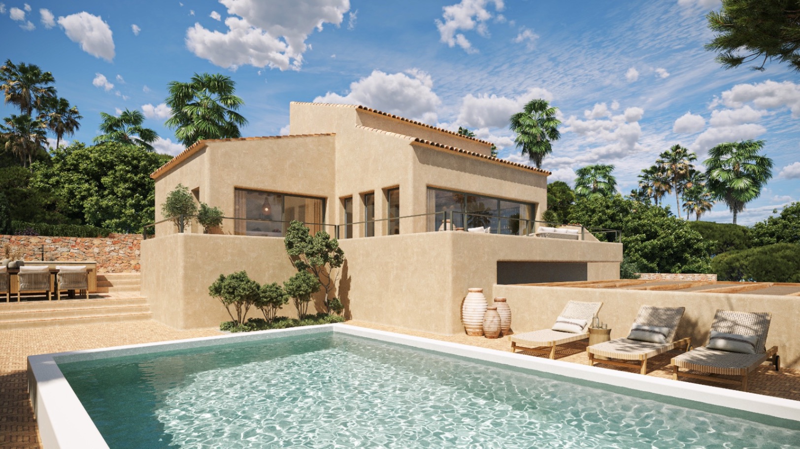 Villa in Ibiza style with views of the Montgó, Villa Macy