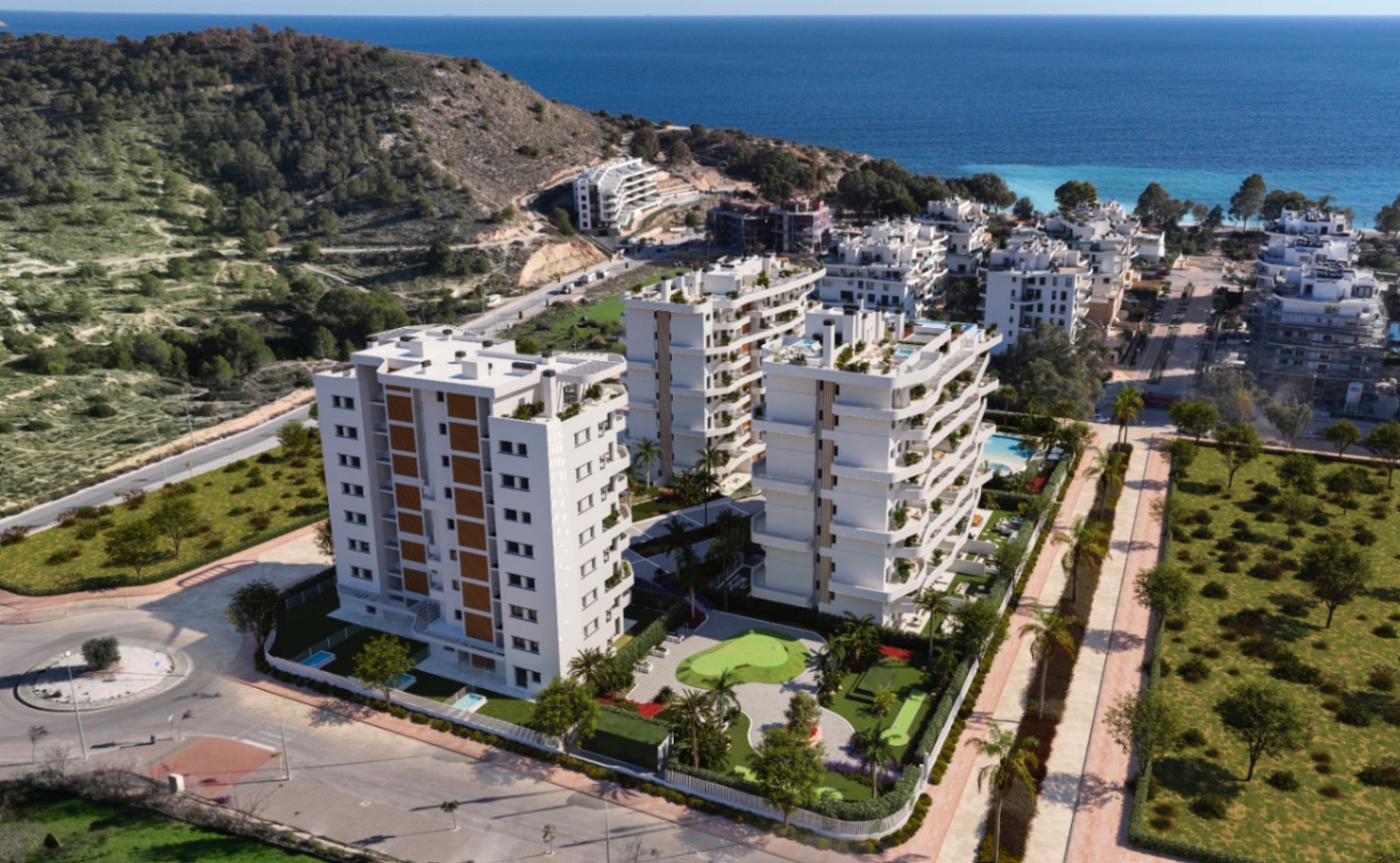 Mooi nieuwbouwproject op 5 min van het strand in Villajoyosa, Apartamentos Ksenia