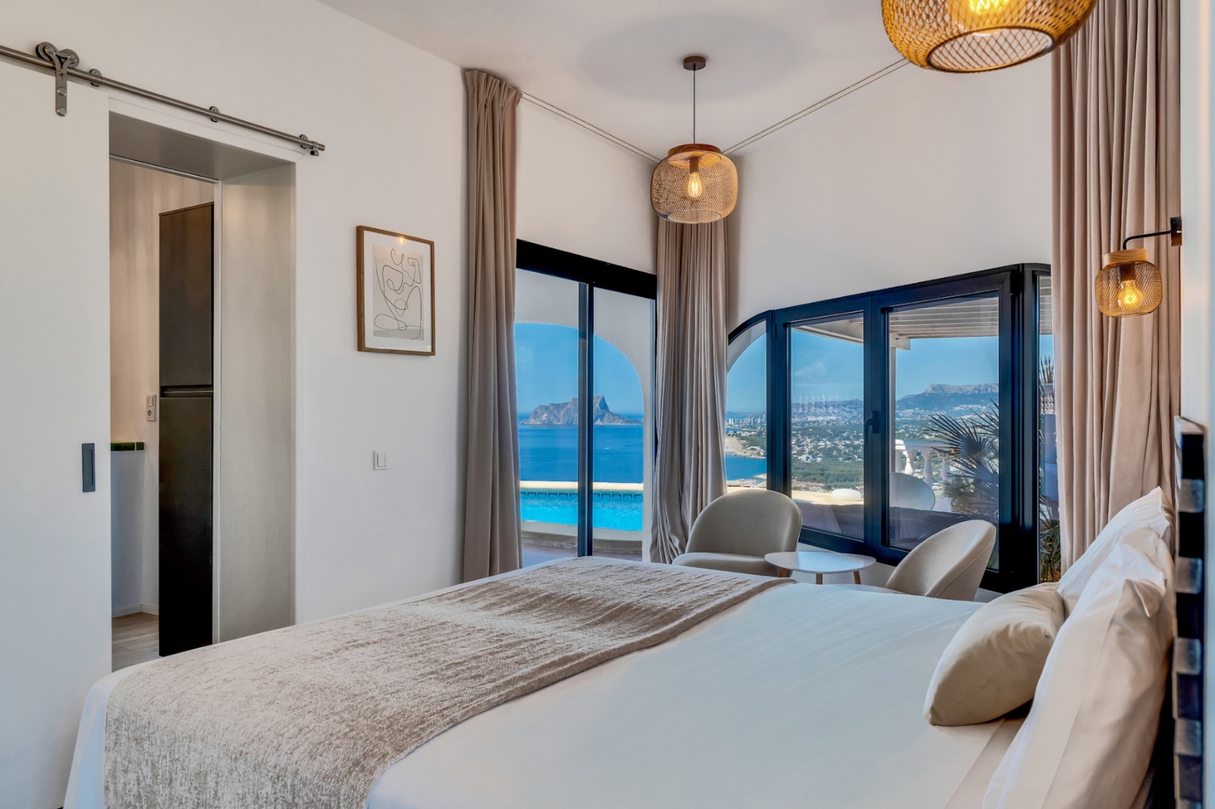 Villa met panoramische uitzichten te koop boven El Portet, Moraira, Villa Aileen