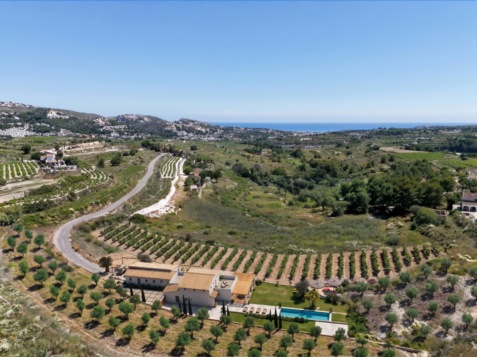 Moderne finca met zeezicht in Moraira, Finca Carolina