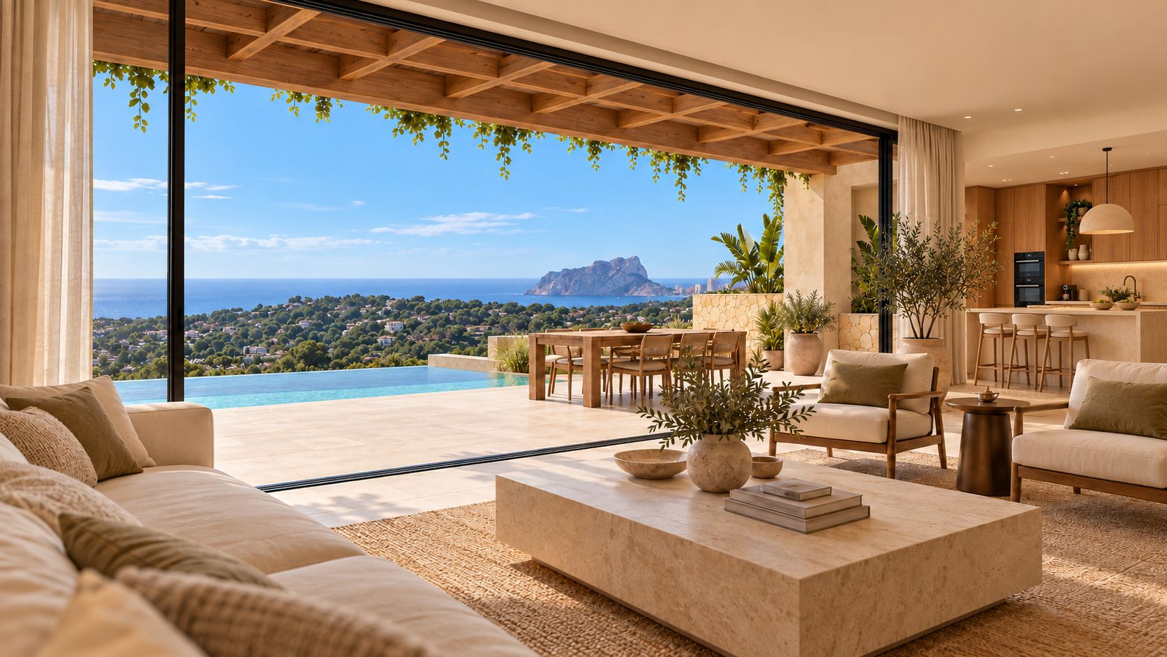 Prachtige villa met panoramisch zeezicht in Moraira, Villa Elodie