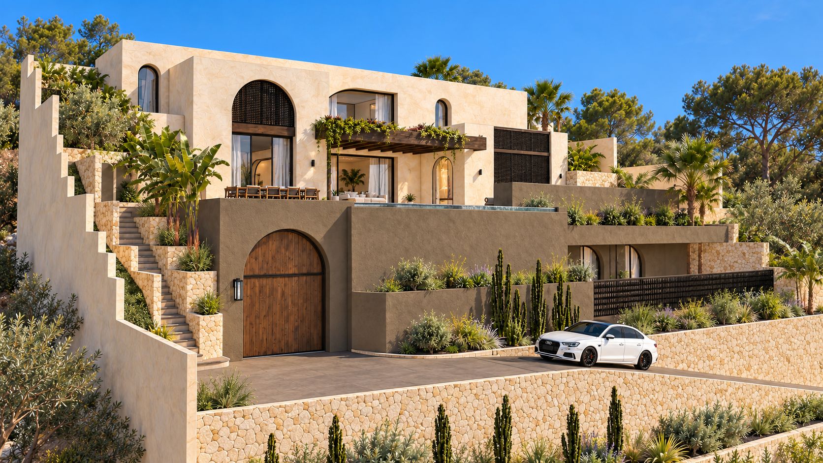 Prachtige villa met panoramisch zeezicht in Moraira, Villa Elodie